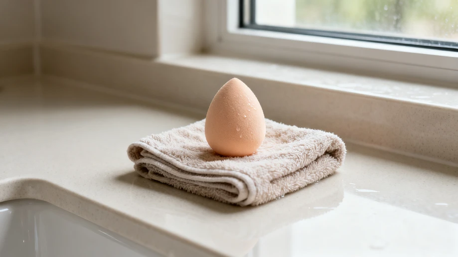The overlooked gentle pressing drying method for pre-washed makeup sponges delivers far better hygiene and longer service life than common twisting approaches